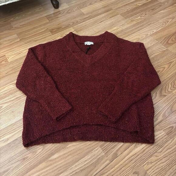 AVA & VIV V-Neck Sparkly Sweater Size X (14W) - Picture 7 of 9